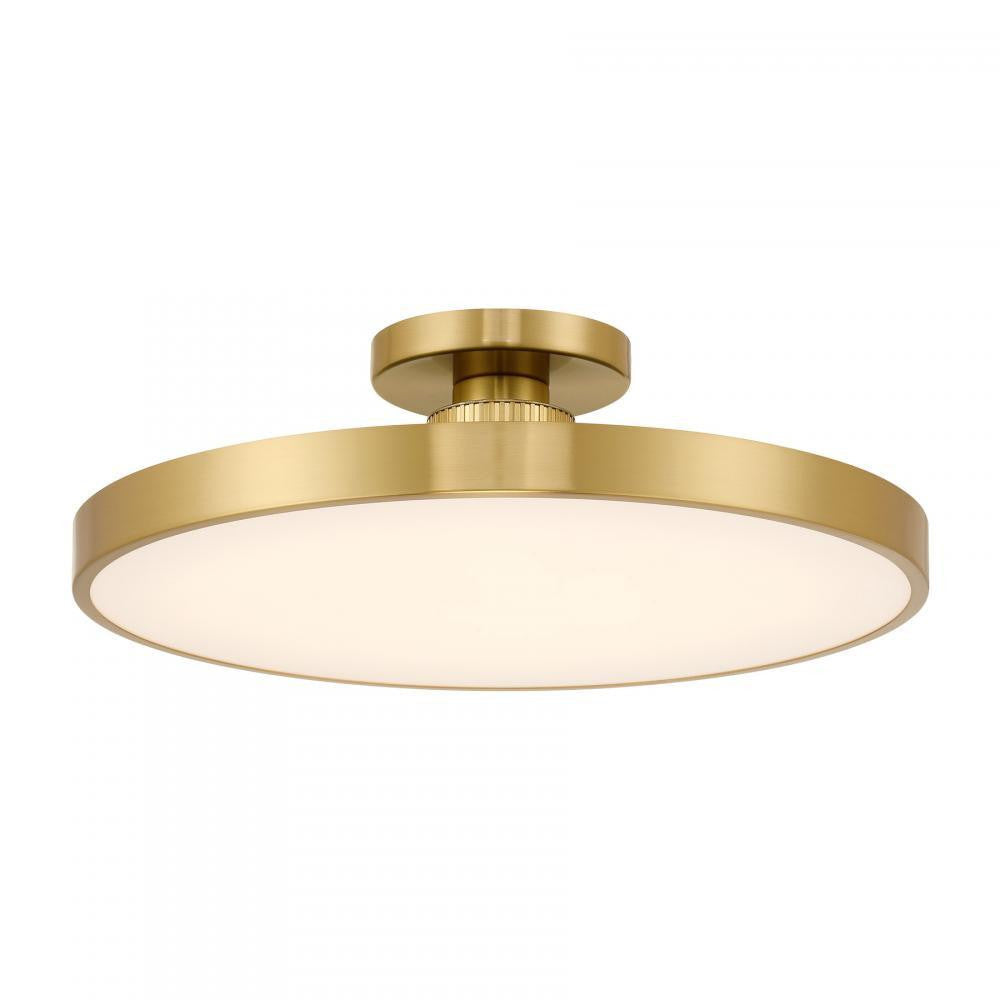 Savoy House Thayer 1-Light LED Ceiling Light Warm Brass