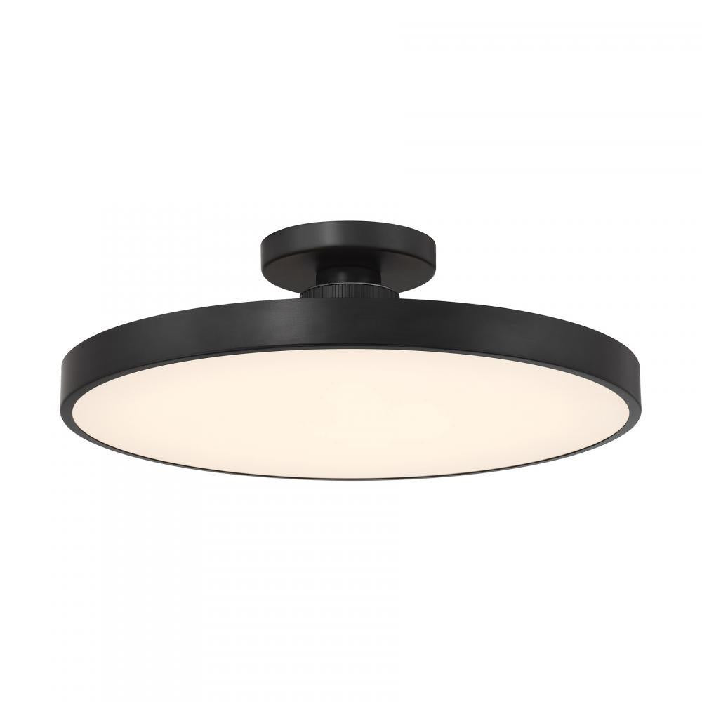 Savoy House Thayer 1-Light LED Ceiling Light Matte Black