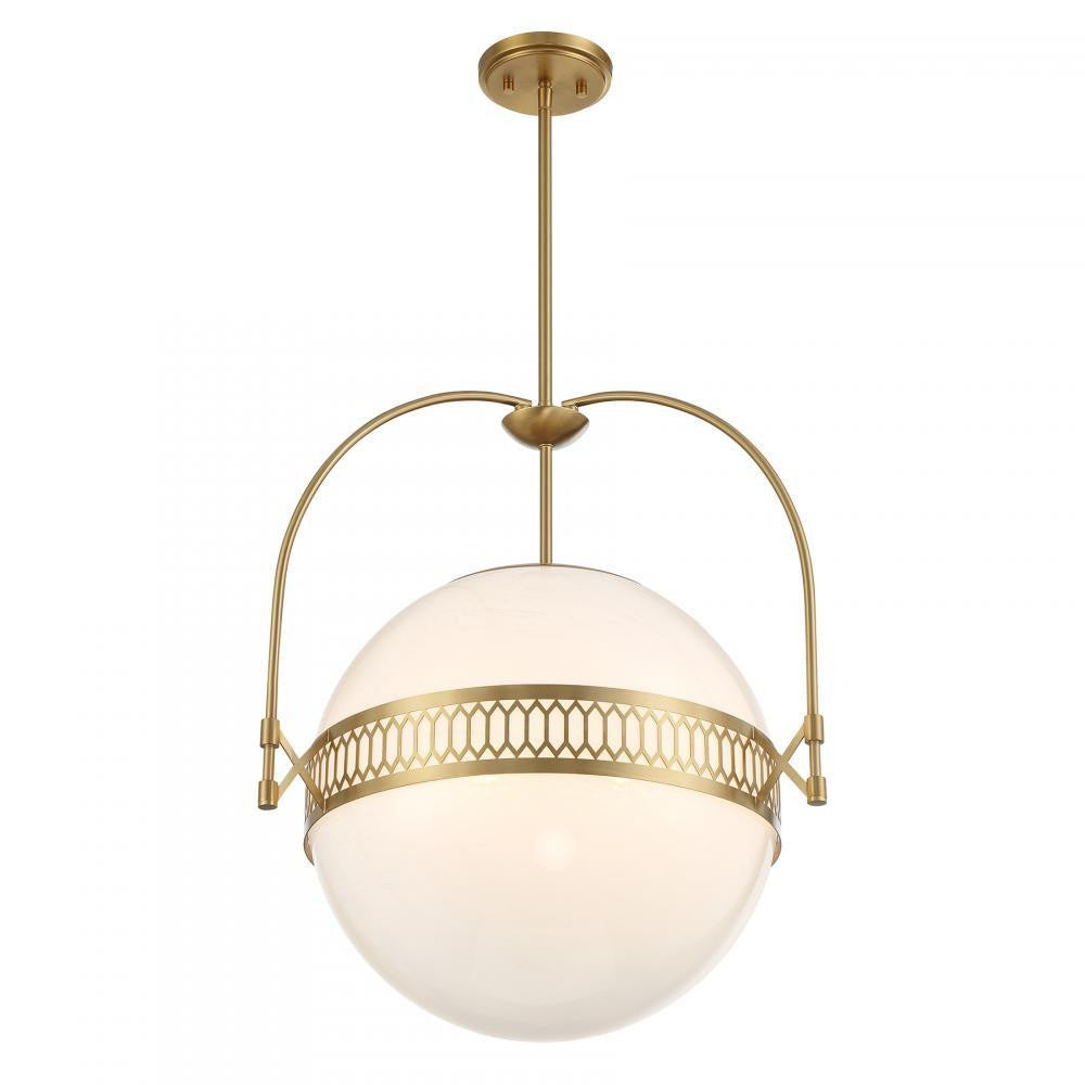 Savoy House Thornhill 3-Light Pendant Warm Brass