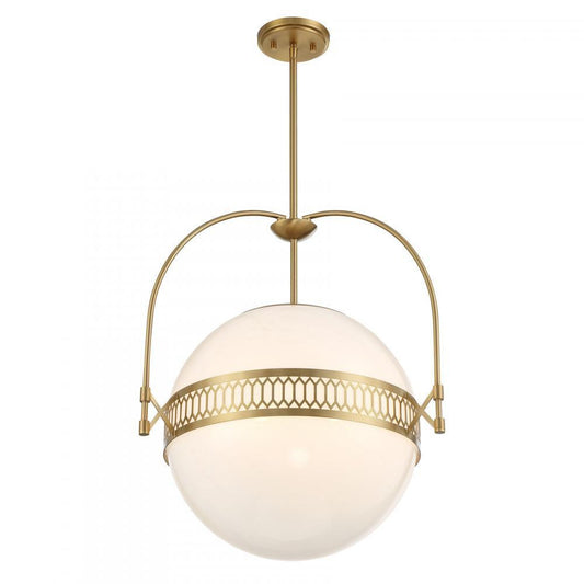 Savoy House Thornhill 3-Light Pendant Warm Brass