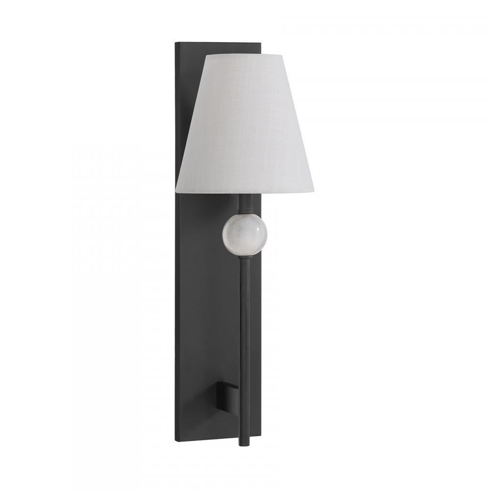 Savoy House Travis 1-Light Wall Sconce in Matte Black, Savoy House 9-1968-1-89 ALYJL