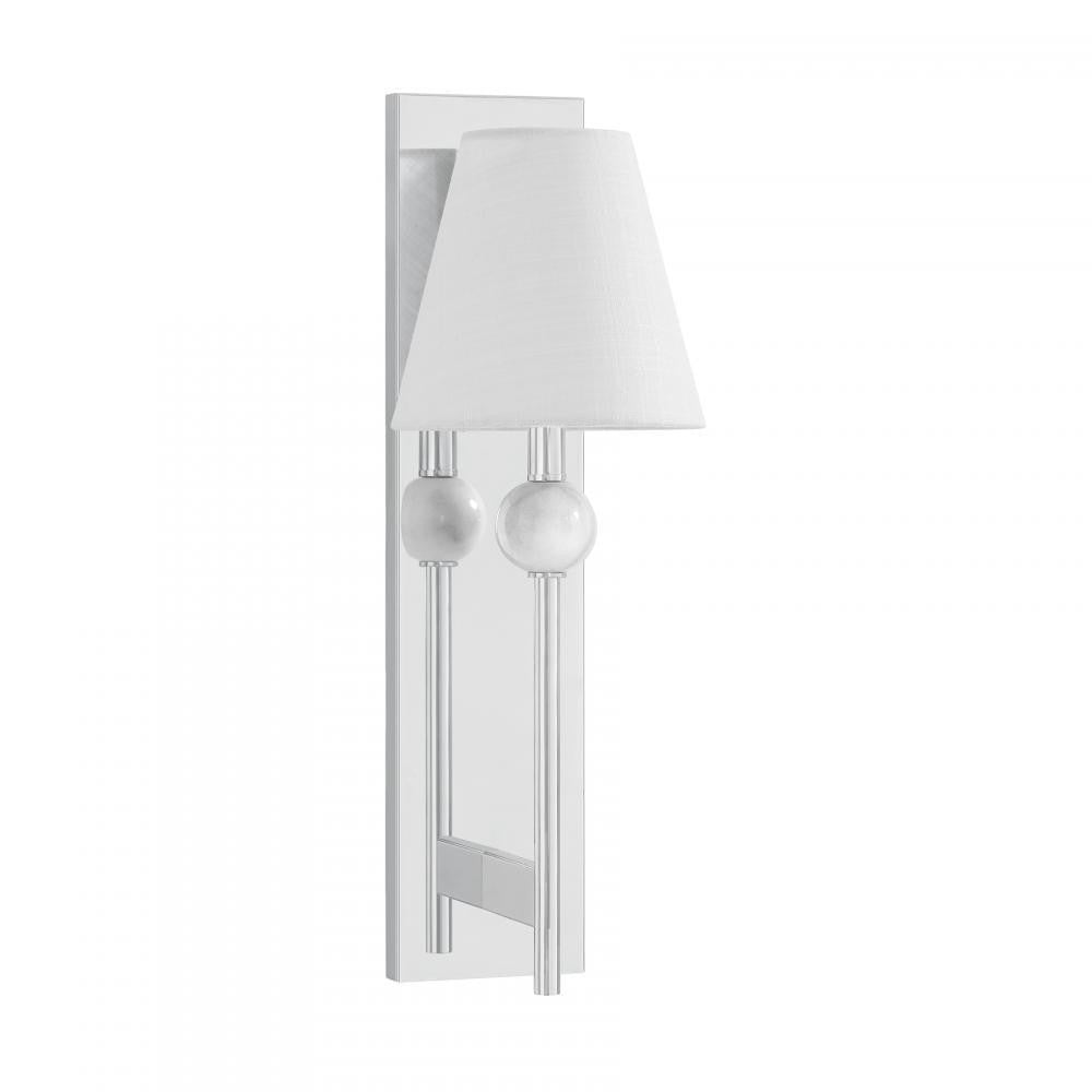 Savoy House Travis 1-Light Wall Sconce Polished Chrome