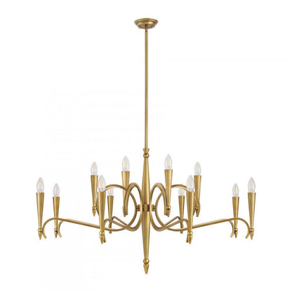 Savoy House Tremont 12-Light Chandelier Riviera Brass