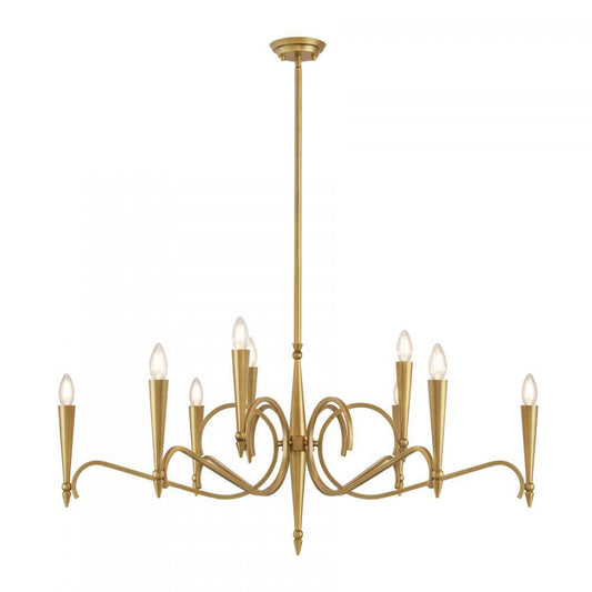 Savoy House Tremont 9-Light Chandelier Riviera Brass