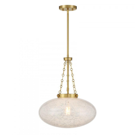 Savoy House Willow 1-Light Pendant Warm Brass