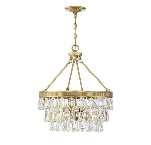 Savoy House Windham 20-in Pendant Warm Brass