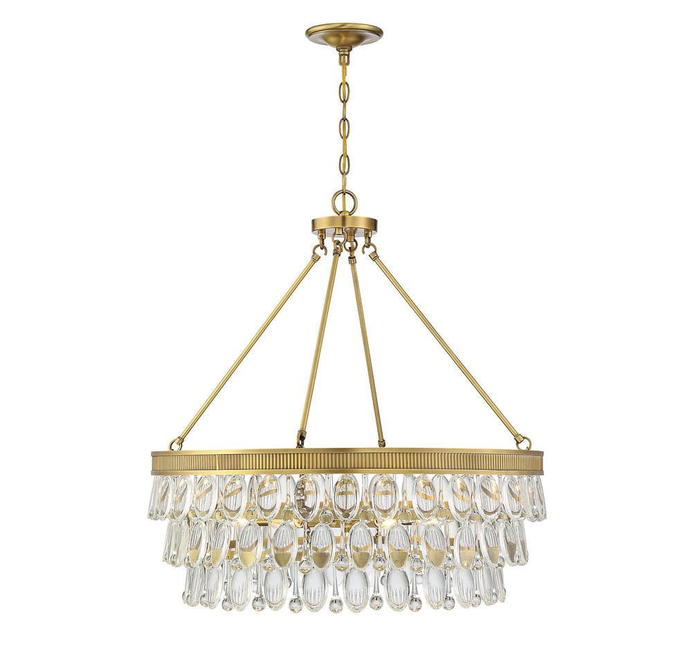 Savoy House Windham 28-in Pendant Warm Brass