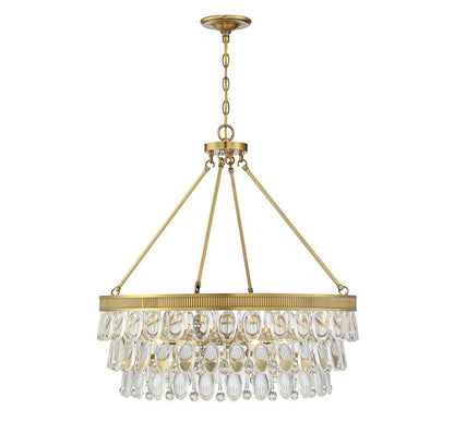 Savoy House Windham 28-in Pendant Warm Brass