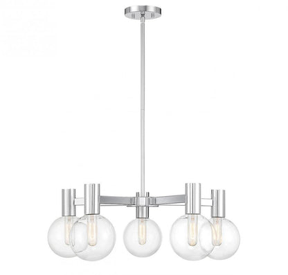 Savoy House Wright 5-Light Chandelier Chrome