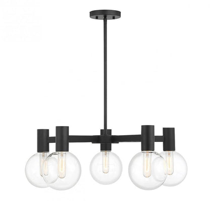 Savoy House Wright 5-Light Chandelier Matte Black