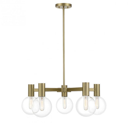 Savoy House Wright 5-Light Chandelier Warm Brass