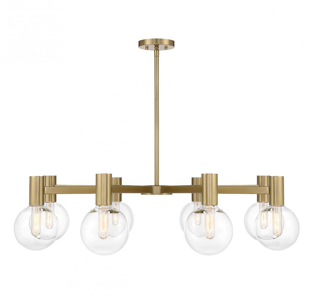 Savoy House Wright 8-Light Chandelier Warm Brass