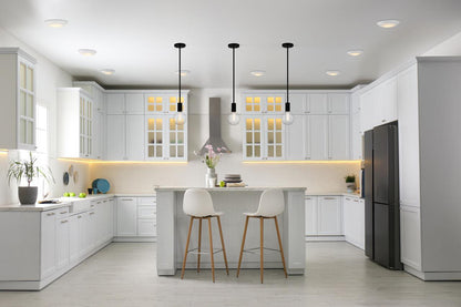 Savoy House Wright Pendant, 1-Light, Matte Black, Glass Shade, 9.75"H (7-3075-1-89 ALUMZ)