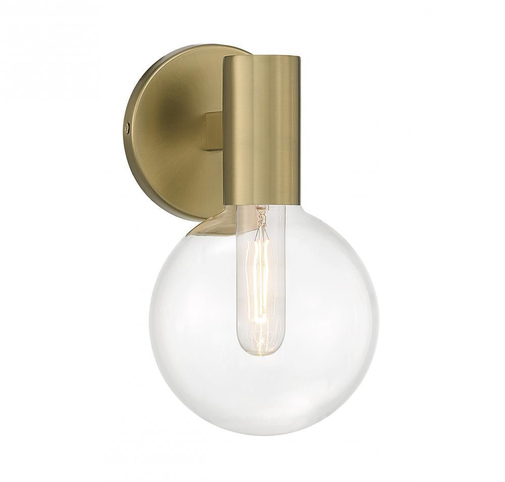 Savoy House Wright Wall Sconce Warm Brass