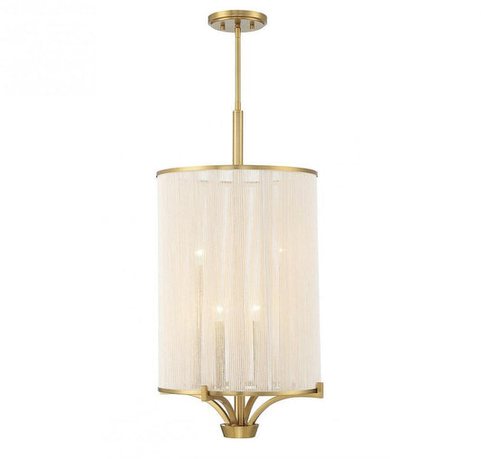 Savoy House Wynwood 4-Light Chandelier Warm Brass