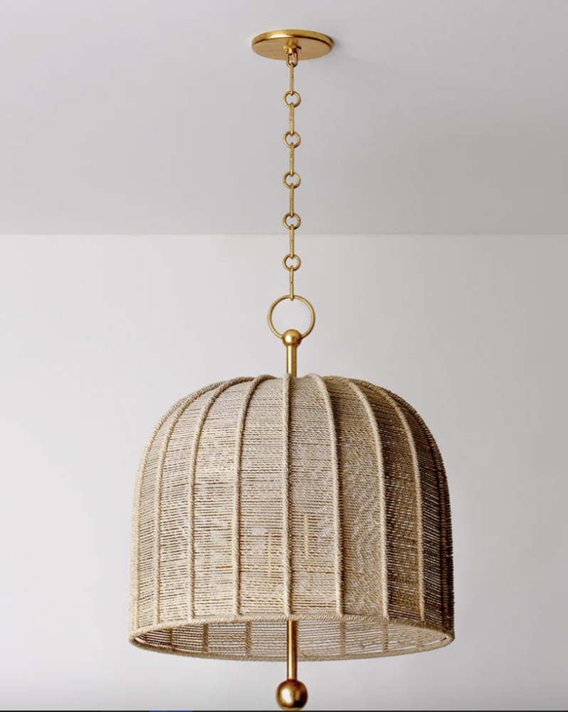 Troy Lonnie Pendant Vintage Gold Leaf