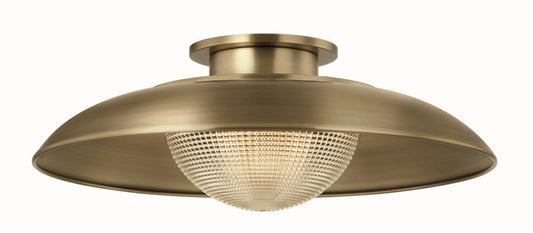 Troy Braxton Semi-Flush Mount Patina Brass