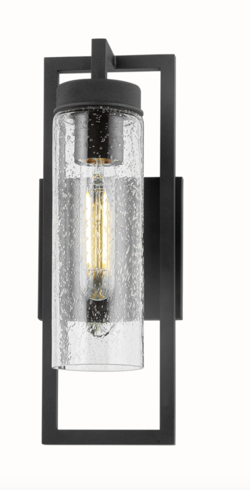 Troy Chester Outdoor Wall Sconce Textured Black