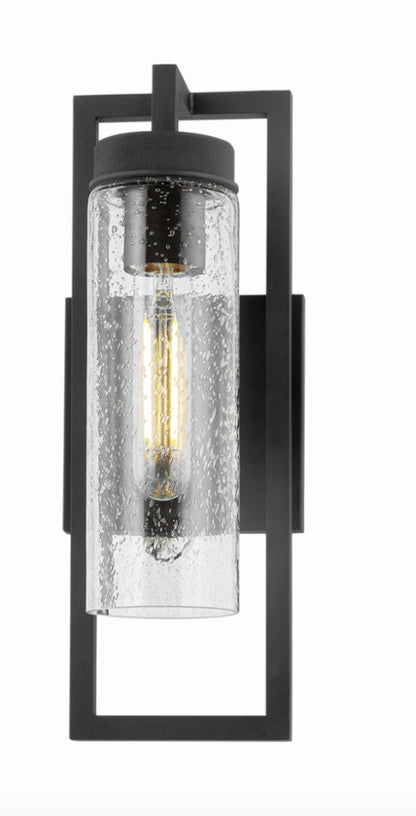 Troy Chester Outdoor Wall Sconce Textured Black