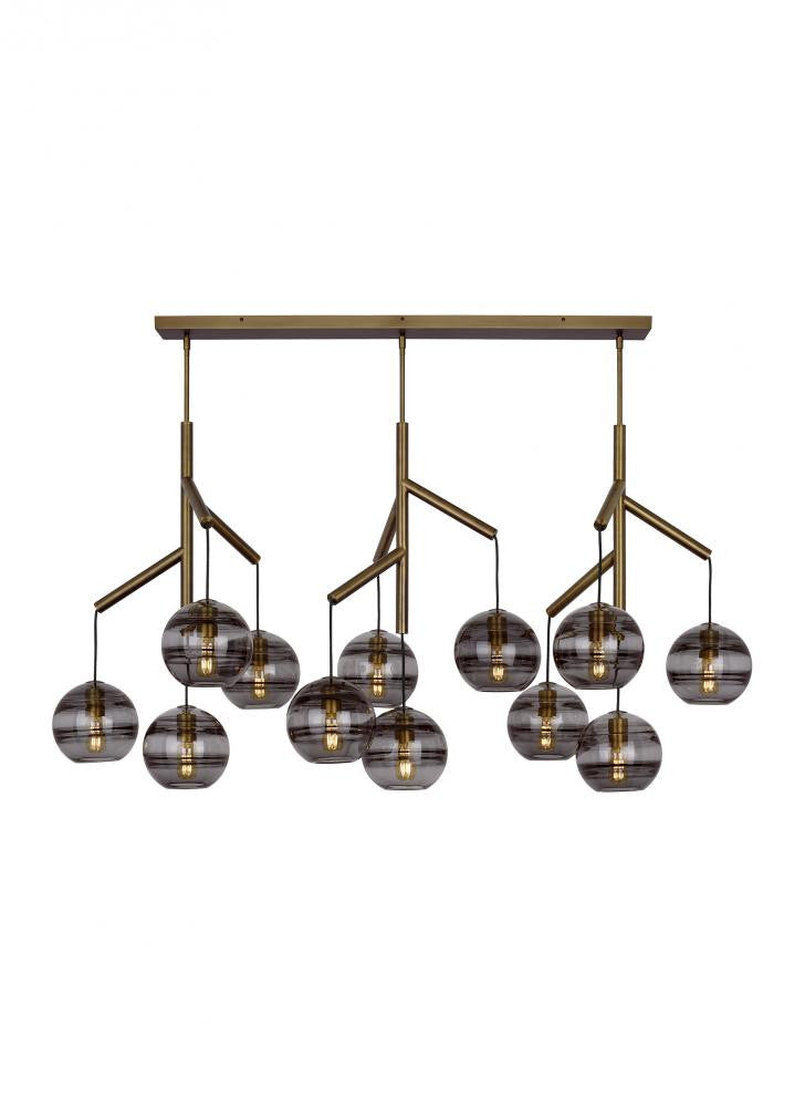 Visual Comfort Modern Sedona Triple Chandelier 