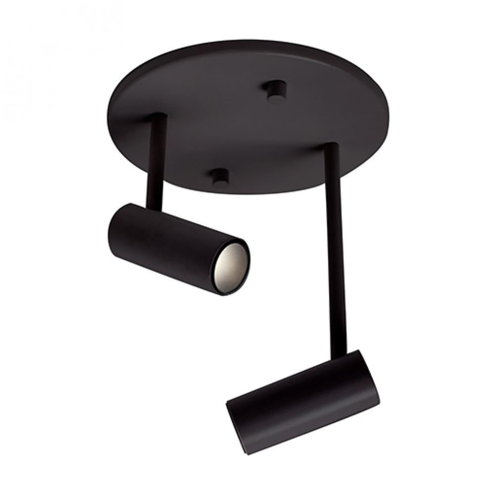 Kuzco Lighting Inc Downey LED Semi-Flush Mount Black