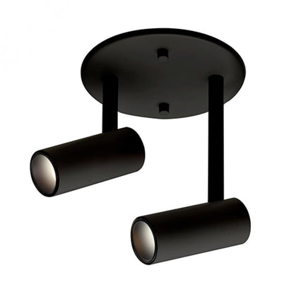 Kuzco Lighting Inc Downey 3-in LED Semi-Flush Mount Black