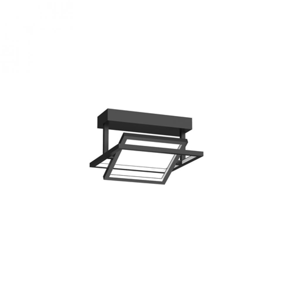 Kuzco Lighting Inc Mondrian 12-in LED Semi-Flush Mount Black