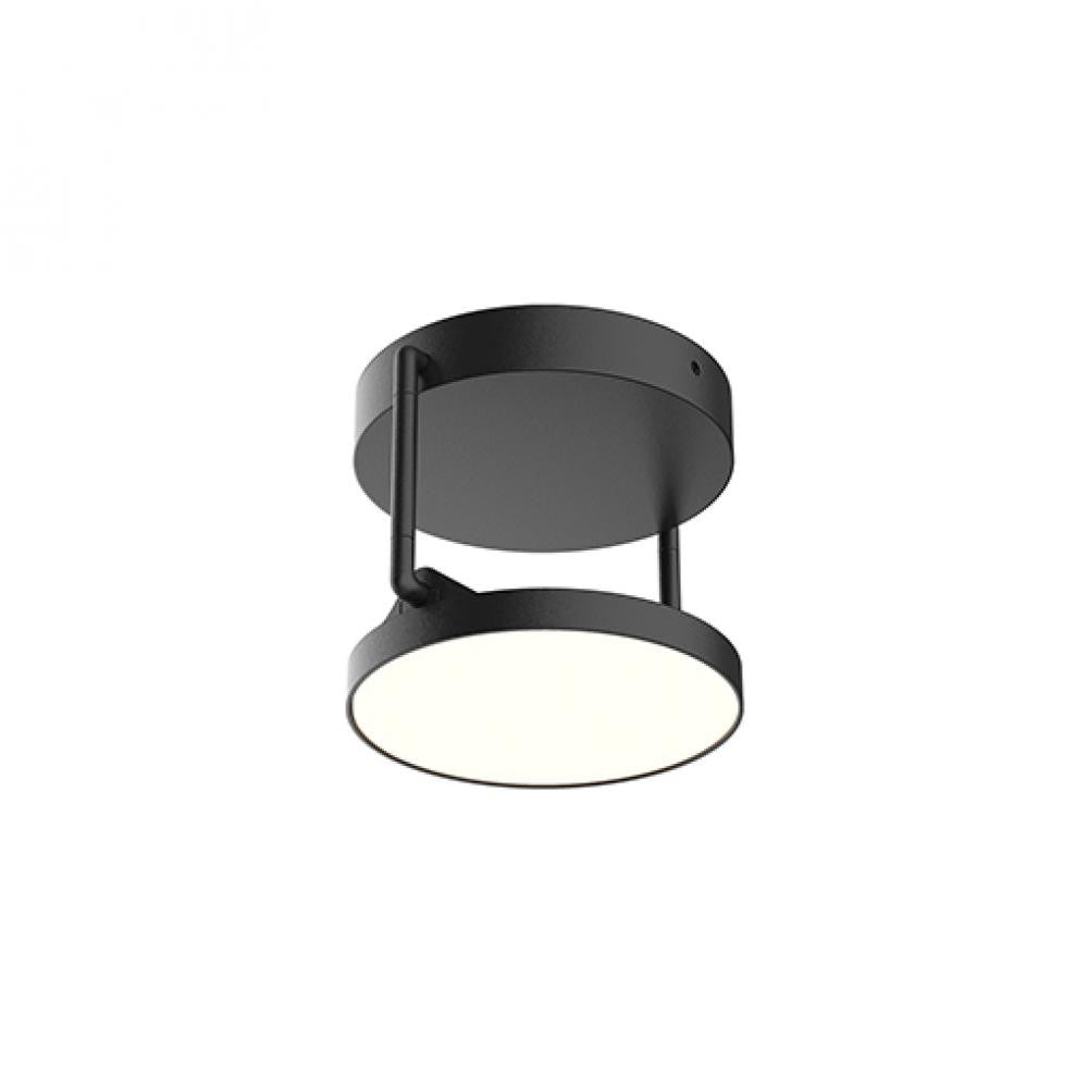 Kuzco Lighting Inc Novel 5-in LED Semi-Flush Mount Black