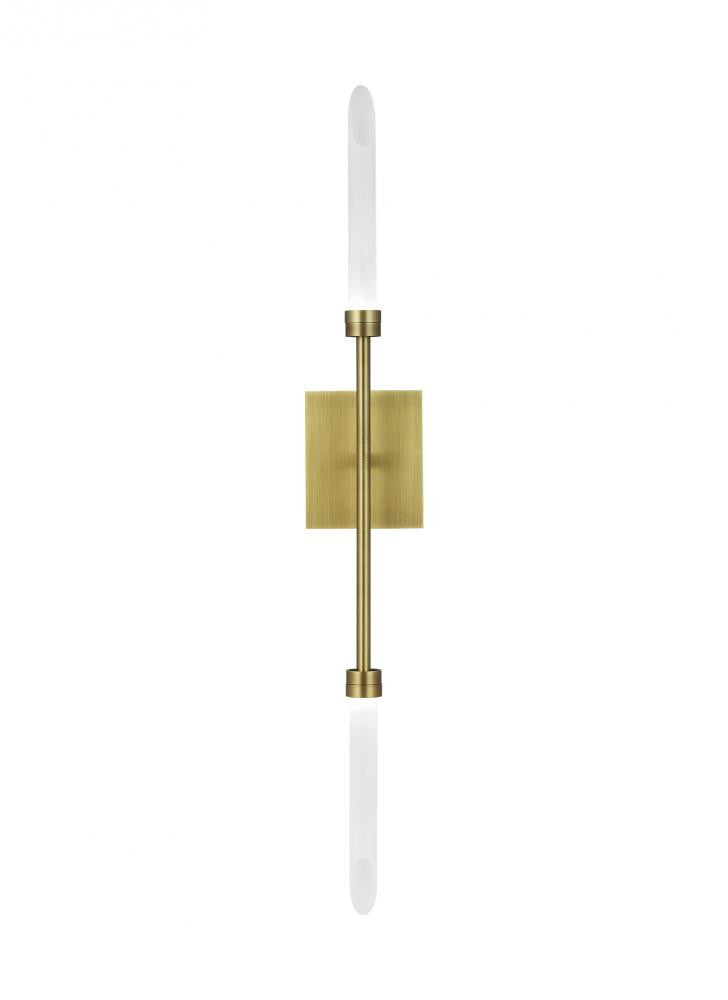 Visual Comfort Modern Spur Wall Sconce Brass, Aged Brass