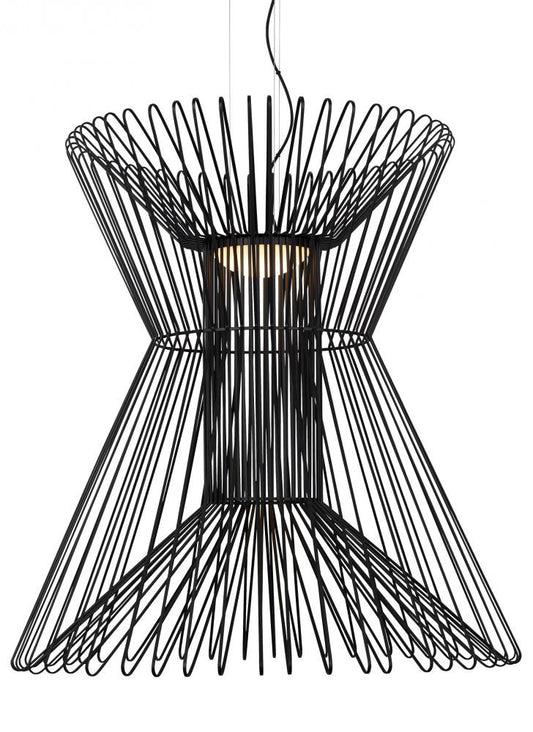 Visual Comfort Modern Syrma Grande Suspension Black