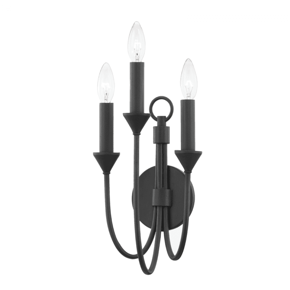 Troy Cate Wall Sconce Forged Iron