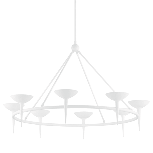 Troy Cecilia Chandelier Gesso White