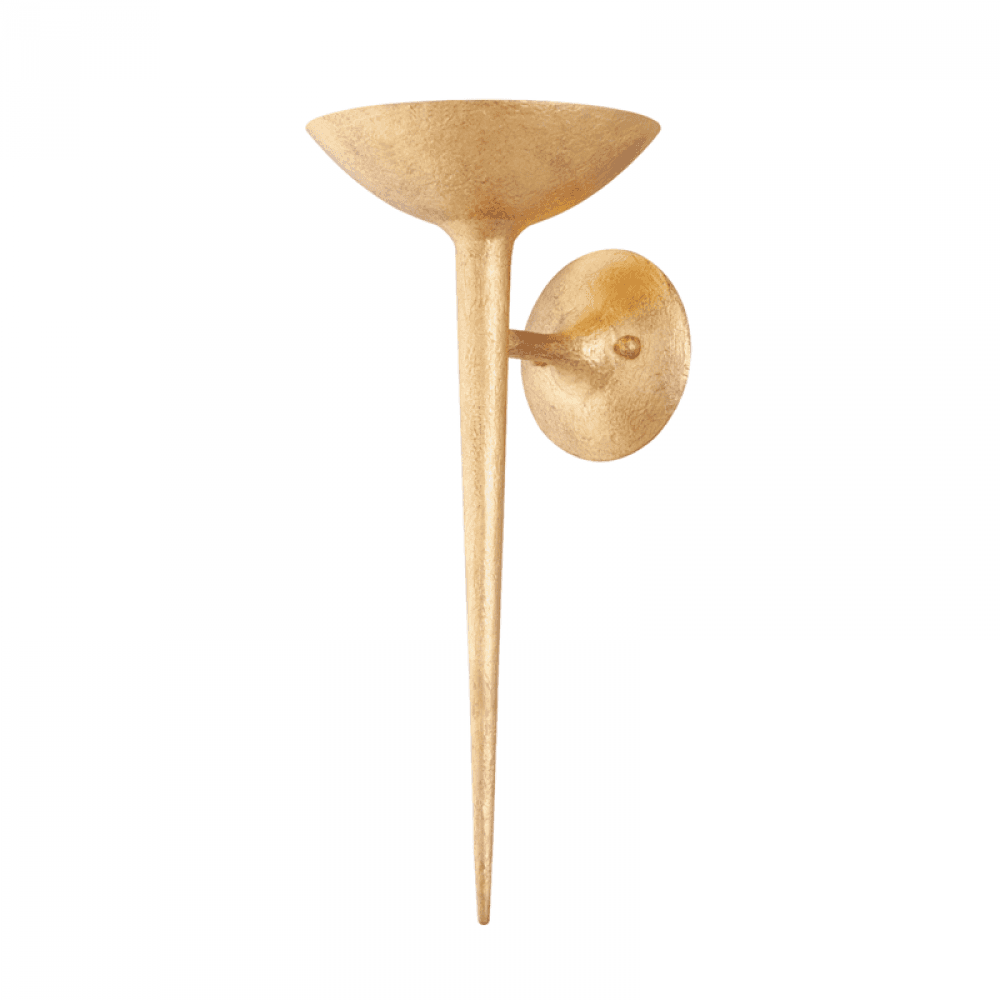Troy Cecilia Wall Sconce Vintage Gold Leaf