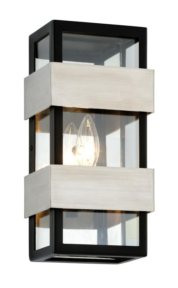 Troy Dana Point Outdoor Wall SconceBulb Base= E12 Can Matte Black