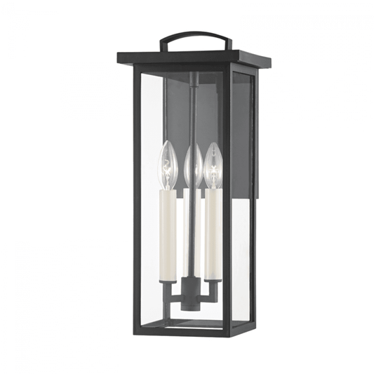 Troy Eden Wall Sconce Texture Black