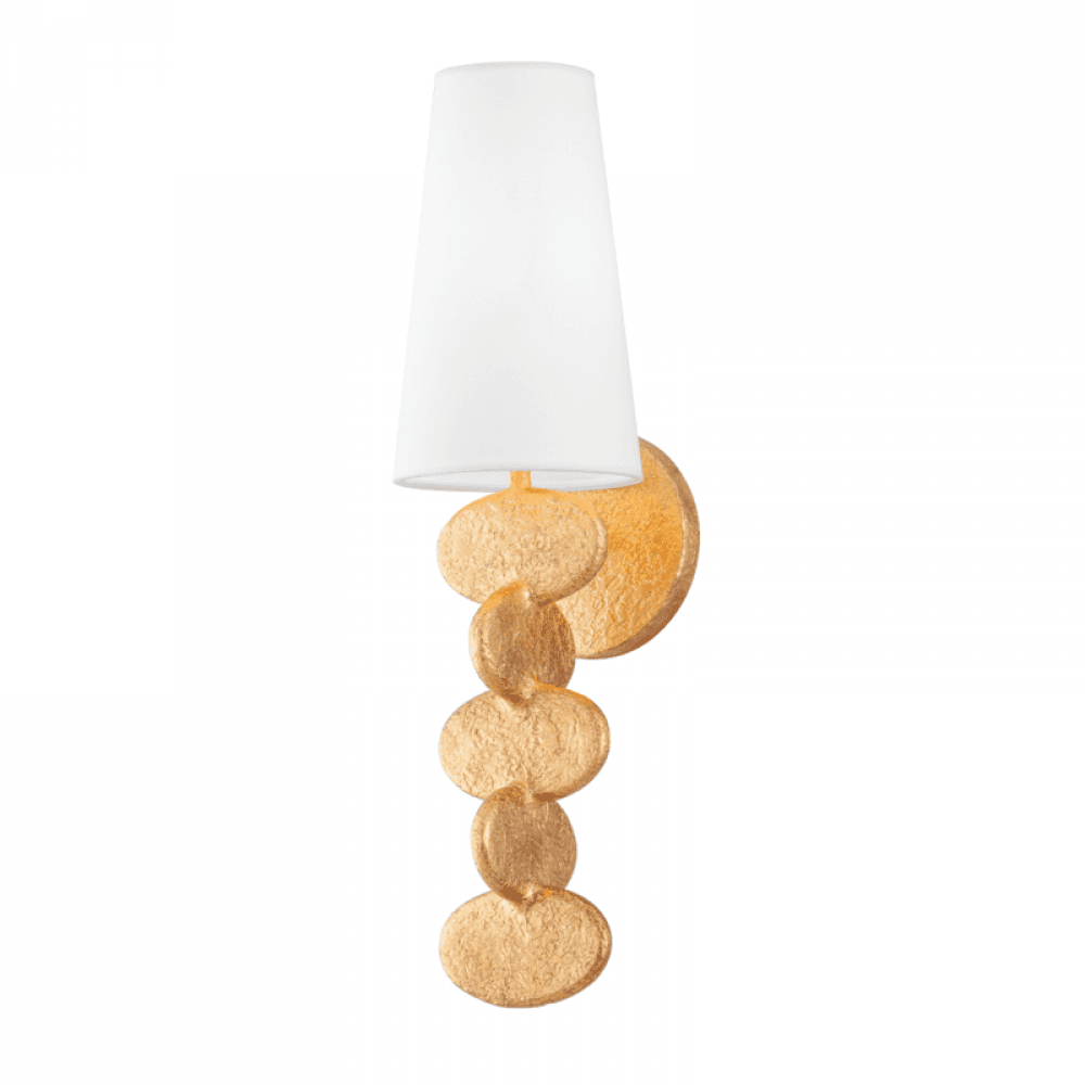 Troy Ellios Wall Sconce Vintage Gold Leaf