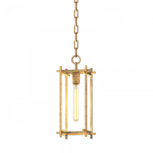Troy Huck Outdoor Lantern Vintage Gold Leaf