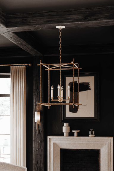 Troy Huck Outdoor Lantern Vintage Gold Leaf 29.75"H