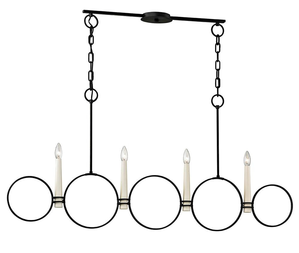 Troy Juliette Chandelier Island Black