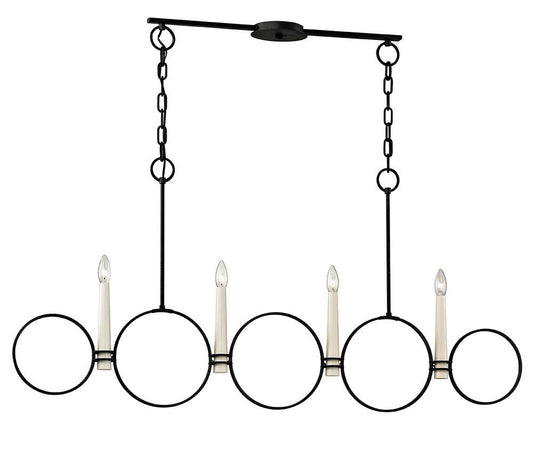 Troy Juliette Chandelier Island Black