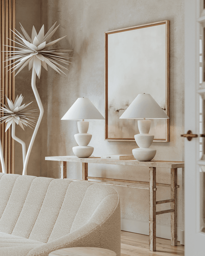 Troy Kamas Table Lamp, 1-Light, Patina Brass, Off White Shade, 27"H (PTL4930-PBR/CIX XAH8)
