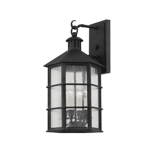 Troy Lake County Exterior Wall Sconce French Iron