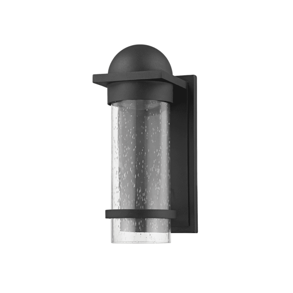 Troy Nero Wall Sconce Texture Black