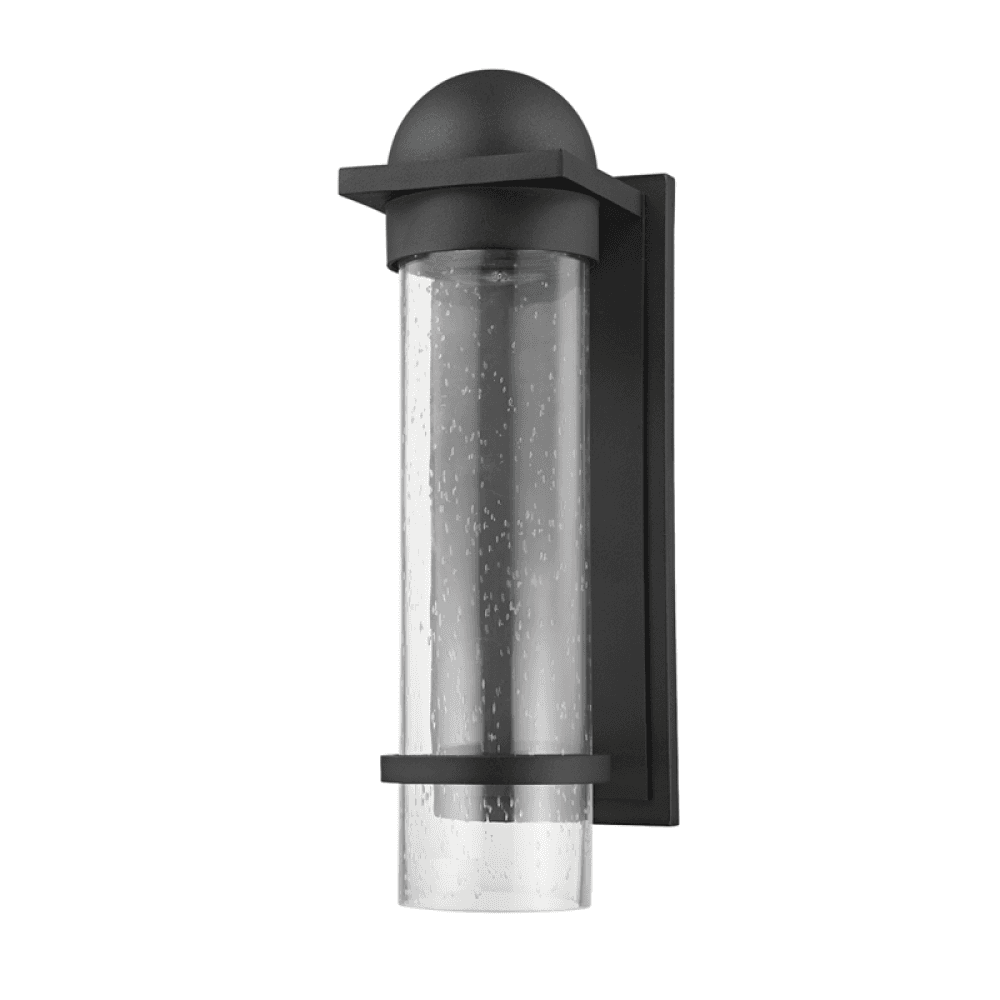 Troy Nero Wall Sconce Texture Black