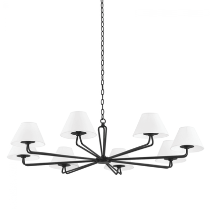 Troy Ozias Chandelier Black Iron
