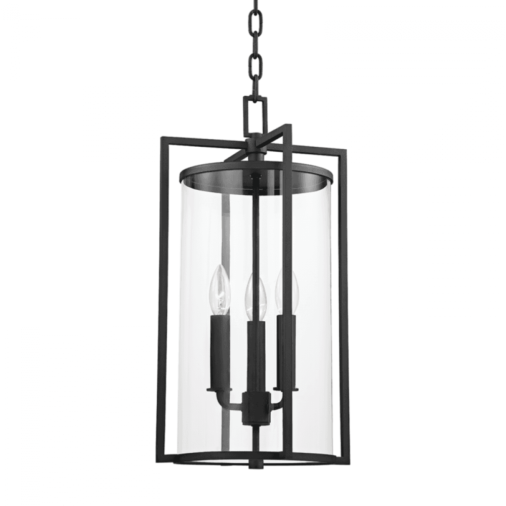 Troy Percy Outdoor Lantern Texture Black