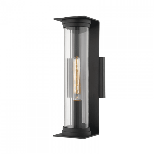 Troy Presley Exterior Wall Sconce Black