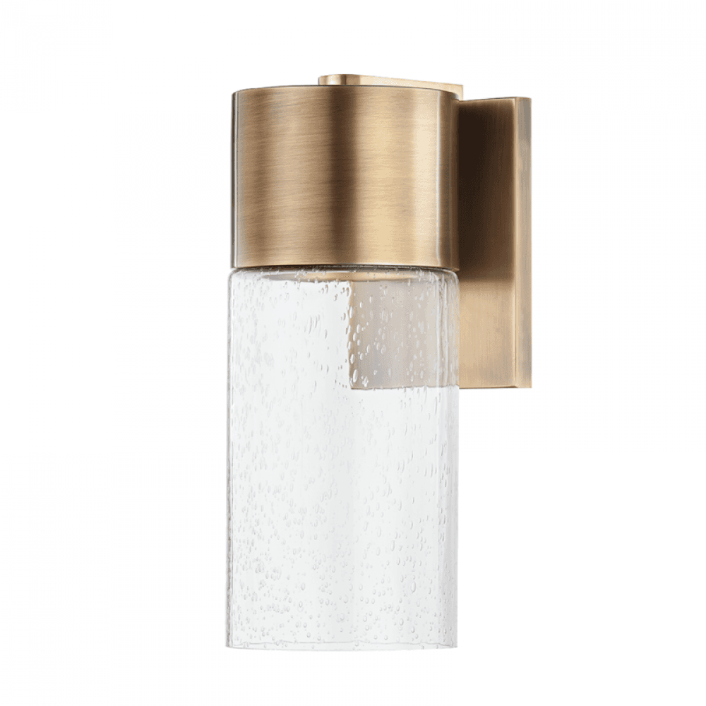 Troy Pristine Wall Sconce Patina Brass