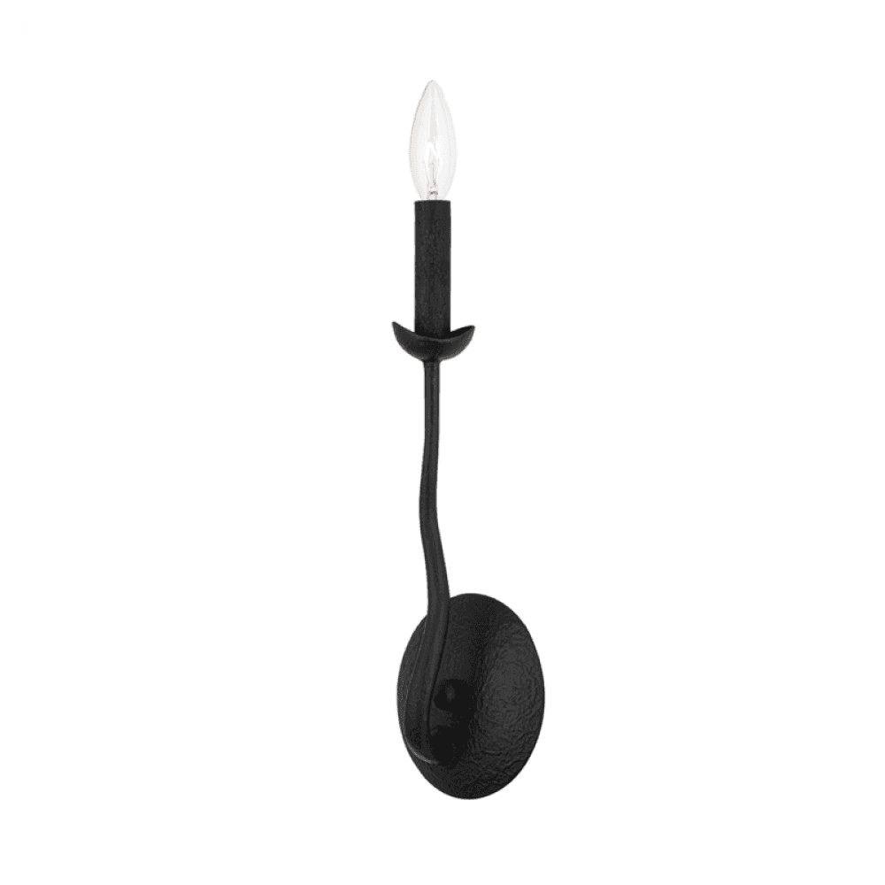 Troy Reign Wall Sconce Black Iron