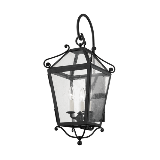 Troy Santa Barbara Exterior Wall Sconce French Iron